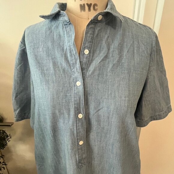 J.McLaughlin Arissa Chambray Dress Size Medium - Picture 4 of 8